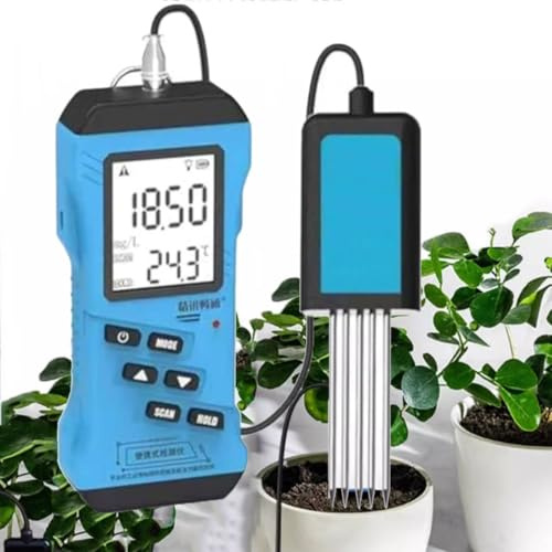 LJCSSD Test di fertilità del Terreno, Digitale ad Alta precisione, misuratore di umidità del Terreno 7 in 1, Monitor dell'Acqua per Piante, sensore igrometro per Giardinaggio, Agricoltura