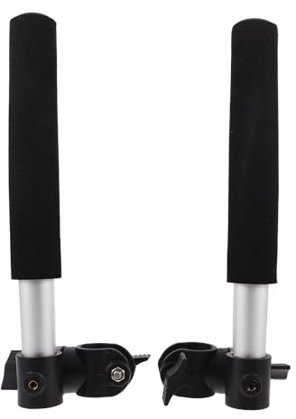 TOBBOMEY 1 Pair Push Wheelchair Handle Extender - Stroller Bar Extension - 10.83in Stainless Steel Extension Handles Replacement - Wheelchair Accessories for Adults Elderly Disabled Transport