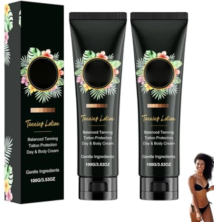 Bräunungsbeschleuniger Tanning Creme für Sonne und Solarium, Bräunungscreme Wirksam in Solarium und im Freien,Solarium Creme,Erzielen Sie eine natürliche Bräune mit Natürlichen Inhaltsstoffen (2PC)