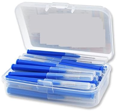 Interdentalborstar och tandtrådspinnar, Interdentalborste 30-50st Multicolor(30pcs-blue)