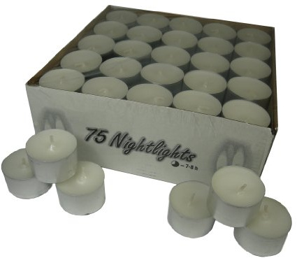 Longue Durée de combustion Bougies chauffe-plats dans un lot de 75 Durée de combustion : jusqu'à 8 heures