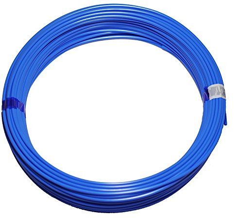 Polyurethan Druckluft Schlauch PU Pneumatikschlauch, 8/6mm Außen-/Innen-Ø, 50 m Rolle, Farbe: blau