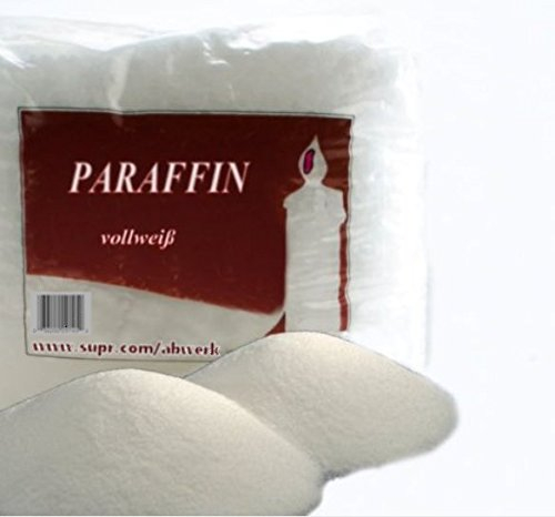 5 kg Paraffin Kerzenwachs vollraffiniert Weiß Wachsbad geruchlos Granulat 56 C°