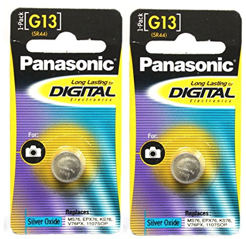 PANASONIC BATERÍA ALKALINE LR44 V13GA. 1.5V BLISTER (2-PACK) LR-44EL/2B