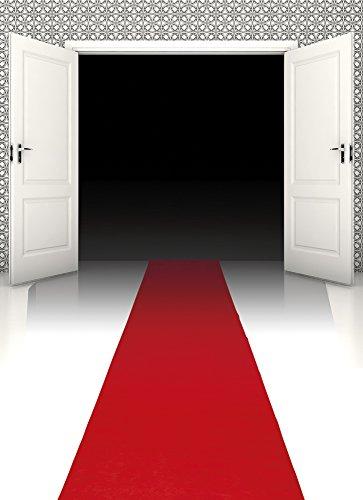 Boland 44167 - Tapis rouge, 450 x 60 cm, Décoration, Carnaval, Fête à thème, VIP, Mariage, Halloween