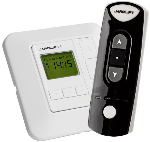 Jarolift TDRRT-01W Sevenlogic Comfort - Módulo de reloj con temporizador para motores de persianas (incluye mando a distancia TDRC 04)