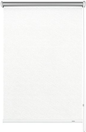 Gardinia 6495052180 – Tenda a rullo con cordino laterale, effetto oscurante, 52 x 180 cm, a strisce, colore: bianco