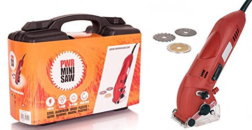 Set Mini Sega circolare accessori 400W BB159 Valigetta con 3 lame e tubo di aspirazione