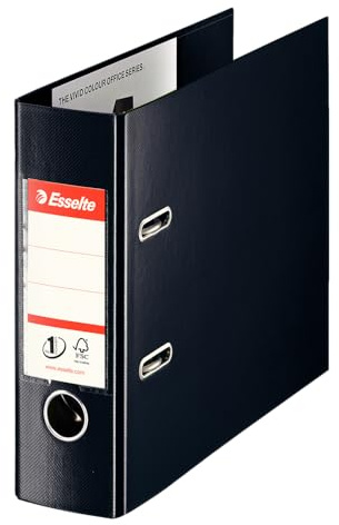 Ordner Esselte A5 dwars 80mm karton zwart