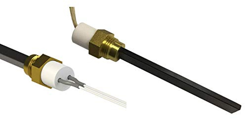 Easyricambi Candeletta Quarzo accensione Stufa a Pellet Lunga 126mm 90mm 400w Raccordo 3/8 Gas
