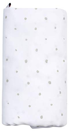 Motherhood Einschlagtuch XXL GOTS zertifiziert aus 100% Bio-Baumwolle, 130 x 130 cm, Kleckse grau
