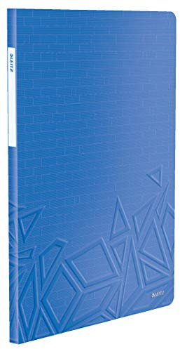 Leitz Urban Chic Sichtbuch in A4 Format, 20 Klarsichthüllen für 40 Blatt, Blau, 46510032
