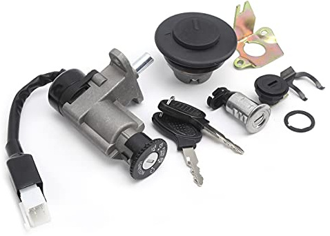 Roller Zündschloss Satz mit Schlüssel und Rolle Zündschalter Baugruppe 4 Draht für Benzinroller 139QMB GY6 Chinesisches Moped Neuheit popular