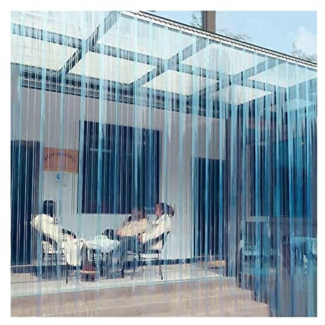 Bineiv PVC Strip Curtain, Waterproof And Dustproof Outdoor Transparent 1.5mm Partition Curtain Used For Walk-in Freezer, Commercial Kitchen, Cold Room