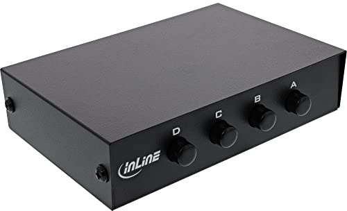 InLine® RJ45 Umschalter manuell, 1 auf 4, 5X RJ45 Buchse