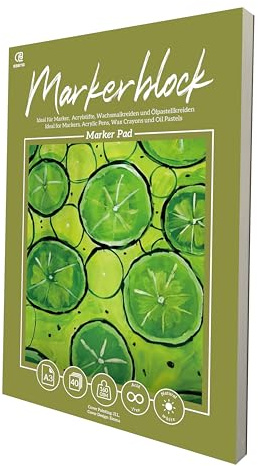 ESENG® Markerblock A3, 40 Blätter / 80 Seiten - 160g/m² - weiß, Marker Pad (A3)