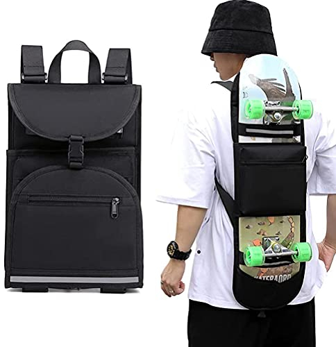 Skateboard-Rucksack, normale Skateboard-Tasche, Skateboard-Schultergurt, verstellbare Schultertasche, faltbarer Tragerucksack