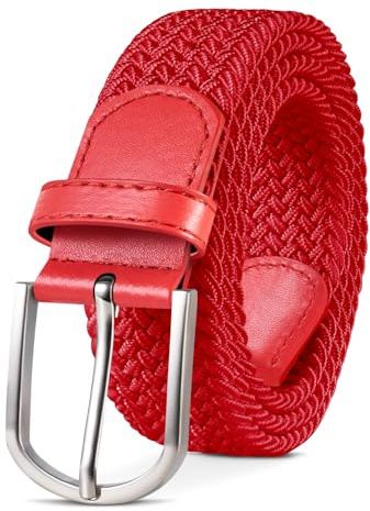 TANGCHAO Stretchgürtel Flechtgürtel elastischer, Gürtel Damen und Herren