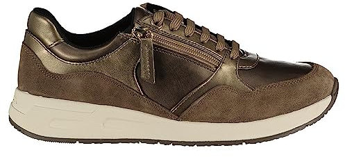 Geox D Bulmya B, Zapatillas Mujer, Dk Taupe, 38 EU