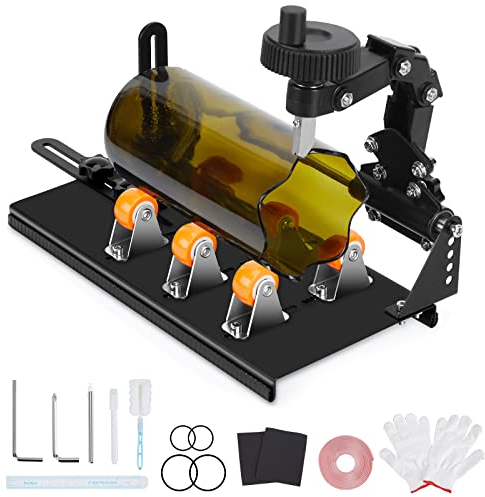 Glasflaschenschneider-Set, FIXM DIY Glasschneider für Flaschen mit verstellbarer Breite, DIY jegliche Kunstwerke mit einem kompletten Zubehör-Set