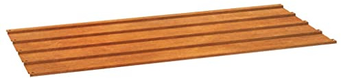 vidaXL Rusty Corten Steel Roof Panels - Weathering Metal Roofing Sheets, Ribbed Design, Easy Install, 0.3mm Thick, 100x44cm - Pack of 12
