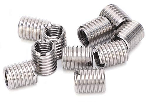 M10 à M8 Réducteur de Filetage 10 Pièces Insérer écrou Filetage Réparation Manchon fileté Douille Vis Réduisant Conversion Outil Insérer écrou