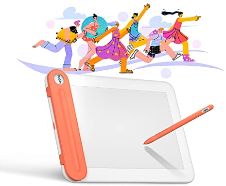 Tablette Graphique Bluetooth UGEE Q8W, Tablette de Dessin Portable 8 Pouces, Tablette Dessin pour Débutants, Tablette avec Stylet Compatible avec Windows, Mac, Chromebook