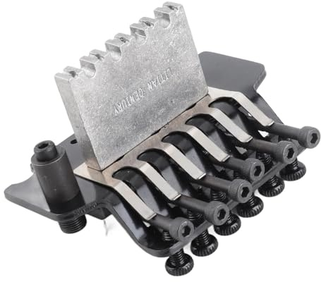 Système de Pont de Trémolo de Guitare électrique Système de Pont de Trémolo de Guitare Pont de Vibrato en Métal pour le Remplacement de Floyd Rose (Noir)