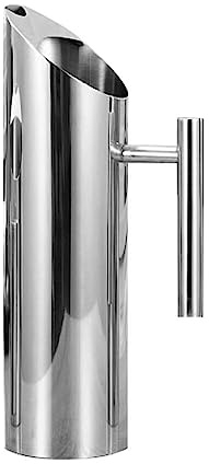 EIOLWJIEO Jarra de agua de acero inoxidable resistente al hielo de gran capacidad, recipiente para bebidas, zumo de frutas, contenedores para bebidas, Hotel, restaurante KTV, plata, METRO