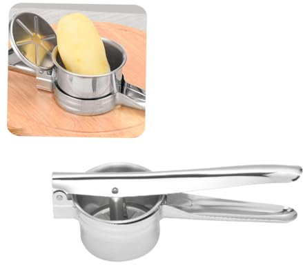 MAGICLULU Stainless Steel Potato Musher Presser for Smooth Puree Non- Design for Comfortable Use Easy to Clean and Store for Home Kitchen Cooking