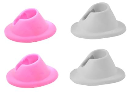 Ipetboom 4 Piezas Estante De Almacenamiento De Esmalte De Uñas Herramientas De Manicura Soportes De Esmalte De Uñas Soportes De Exhibición De Uñas De Goma Clavo Usable Bandeja De Uñas