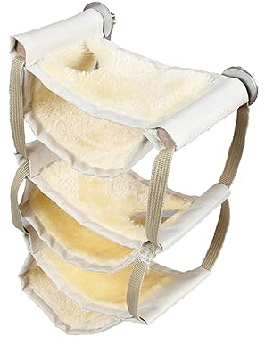 BUGUUYO Hängematte Für Hamster Warmes Hängebett Aus Wolle Nest Für Chinchilla Rennmaus Käfigzubehör Bequeme Schlafmöglichkeit Zweilagiges Design Leicht Zu Reinigen
