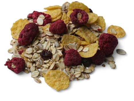 HIMBEER BIO MÜSLI mit 7% gefriergetrockneten Himbeeren I Vegan I Weinbeeren I 1000g