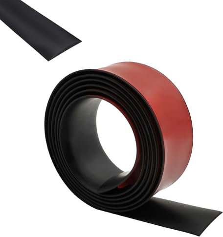 Profilo di Transizione Autoadesivo, Strisce di Transizione da 1,5m x 4cm, Strisce per Pavimenti in PVC, Rivestimenti per Pavimenti, Strisce di Transizione per Pavimenti, per Piastrelle e Soglie, Nero