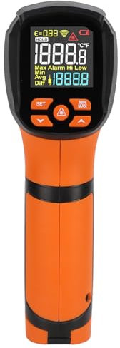 KLFEXVP Thermomètre Infrarouge de Haute précision avec écran Couleur Rapport 50:1 for Usage Industriel -40-1200 ℃ Thermomètre Infrarouge