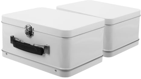 Cabilock Elegantes Vintage-kofferbox-set Mit Hartem Reißverschluss Dekorative Aufbewahrung Für Hochzeitsandenken Dekorative Boxen