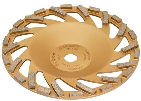TRONGAARD DIAMANT SCHLEIFTOPF/SCHLEIFTELLER/TOPFSCHEIBE 230mm / 22,23mm / 30mm L-SEGMENT PREMIUM
