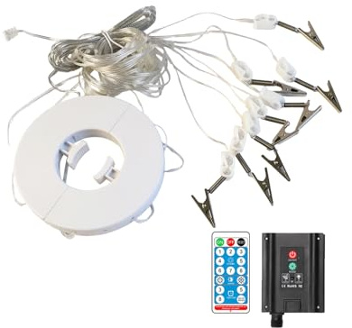 Outdoor Patio Umbrella Lights - Solar Lighting for Garden Parasol - Outdoor Decoration with 8 Modes Waterproof for Party Balcony Camping Garden Patio