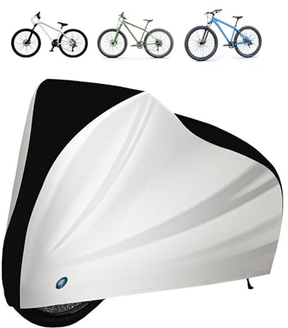 HKSOPC Fahrradabdeckung für Trek CrossRip+, Fahrradgarage Wetterfest Plane für Aussen, Anti-Staub Wasserdicht Fahrrad Garage, Fahrrad Schutzhülle Fahrrad Abdeckplane,M 180 * 60 * 90CM