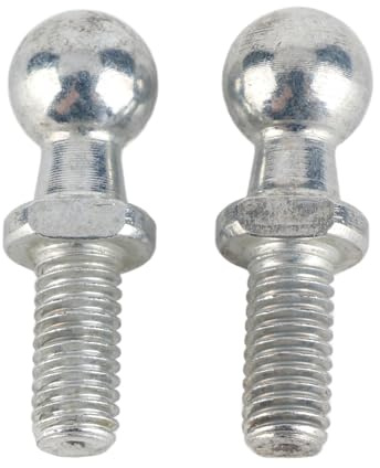 Bullone a perno a sfera Zenithaur M6 per montaggio di montanti a gas. Fissaggio per prigionieri per palla per auto a sfera 10 mm per applicazioni di cofano e cofano. Parte di
