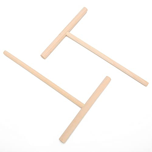 Cryfokt Esparcidor de Masa en Forma de T, Esparcidor de Crepes en Forma de T, Seguro y Duradero, Práctico y Conveniente con 2 Piezas para Hacer Crepes, Panqueques, Tortillas, para la Familia