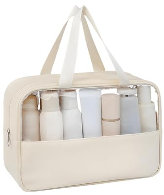 Neceser para Mujer | Organizador con Cremallera Y Asa,Estuche Cosmético | Organizador,para Mujeres Niñas Novia Cuidado Facial Diario