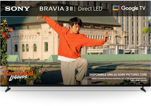 Sony BRAVIA 3II 55-Zoll-Fernseher, 4K-Smart-TV (Google TV), XR Prozessor mit KI-Technologie, 120-Hz-Fernseher mit Dolby Vision/Atmos, PS5-kompatibel, 55XR32M2, Modell 2026