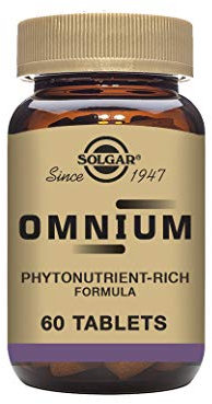 Solgar Omnium Tablets - Pack of 1 - 47 Active Ingredients - With N-Acetyl-L-Cysteine, Vitamin A and Flavonoids - Vegan and Gluten Free