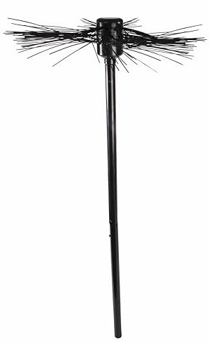 Black Chimney Sweep Broom Prop (1 Pc) - Durable & Stylish Design, Perfect for Halloween, Victorians, World Book Day, & Theatrical Performances