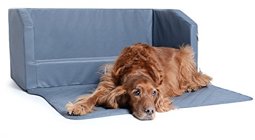 Travelmat PLUS Kofferraum Hundebett fürs Auto VISCO-Spezialschaumstoff Kunstleder Grau, 110 x 90cm