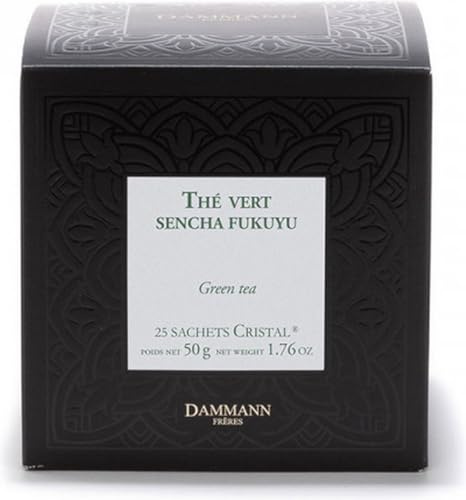 Thé vert Sencha Fukuyu de Dammann Frères 25 sachets Cristal poids net 50 g