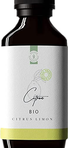 50ml Organic Lemon Essential Oil (Citrus Limon Osbeck) - Grown in Italy - 100% Pure, Natural, and Bio - Lemon Oil for Consumption, Cooking, Diffuser, Cleaning - Food Grade