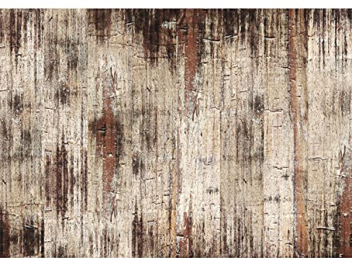 Runa Art Fototapete Holzoptik 352 x 250 cm Vlies Tapeten XXL Moderne Wandtapete Wohnzimmer Schlafzimmer Braun 9470011a