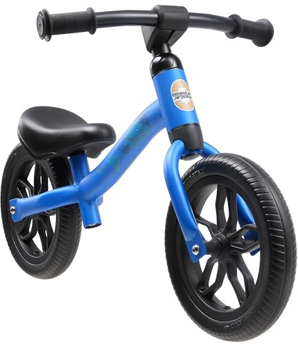 BIKESTAR Federleichtes (3 KG!) Kinderlaufrad Lauflernrad Kinderrad für Jungen und Mädchen ab 2-3 Jahre | Mitwachsendes 10 Zoll Kinder Laufrad Lightrunner | Blau | Risikofrei Testen